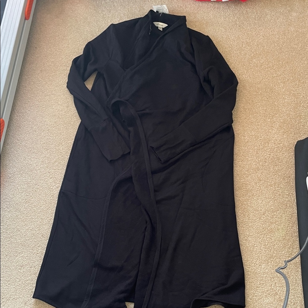 Soma Black Fleece Cardigan